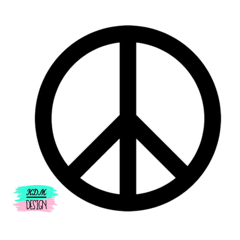 Sticker Peace teken